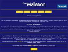 Tablet Screenshot of planetmellotron.com